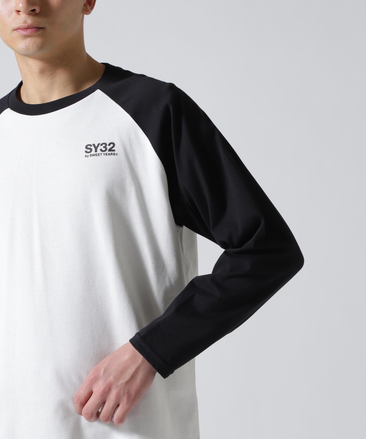 SY32 by SWEET YEARS/エスワイサーティトゥ バイ スィートイヤーズ/RAGLAN SLEEVE CROSS L/S TE