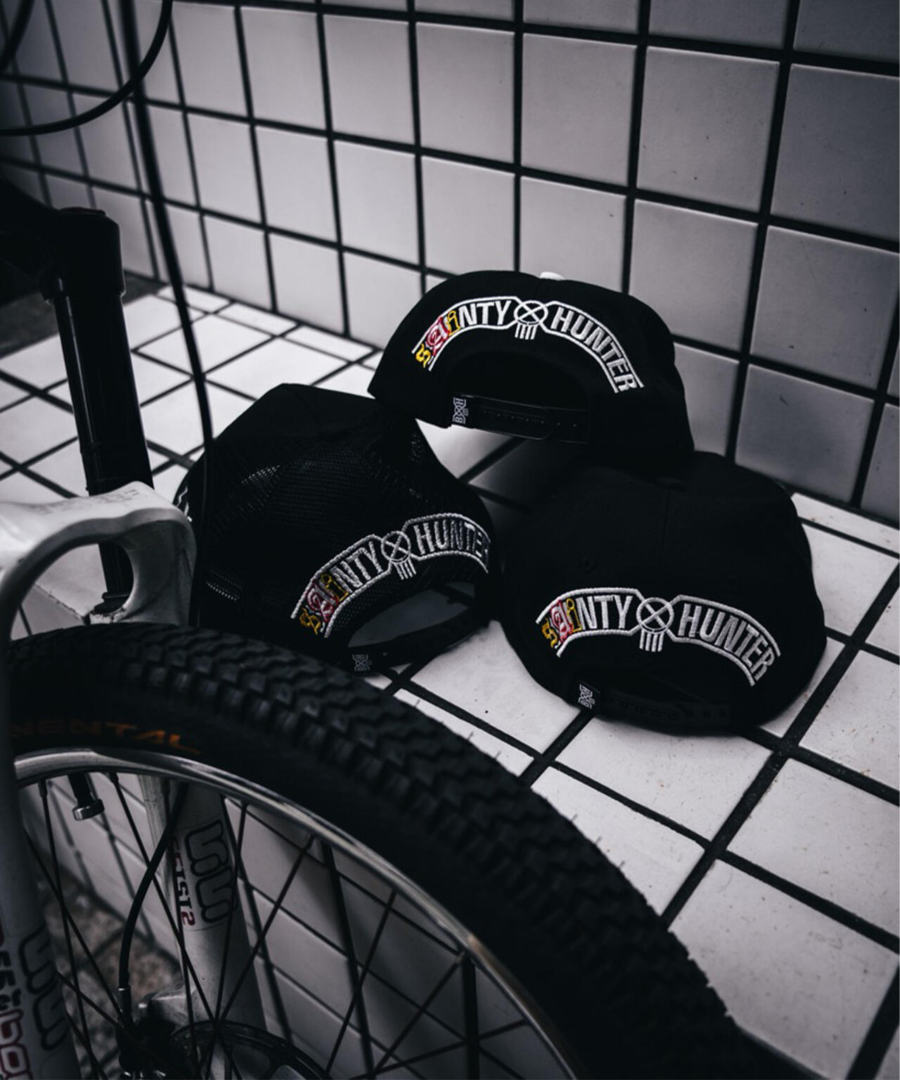 SAINT MICHAEL/セントマイケル/BH_MESH CAP/HUNTER/BLACK