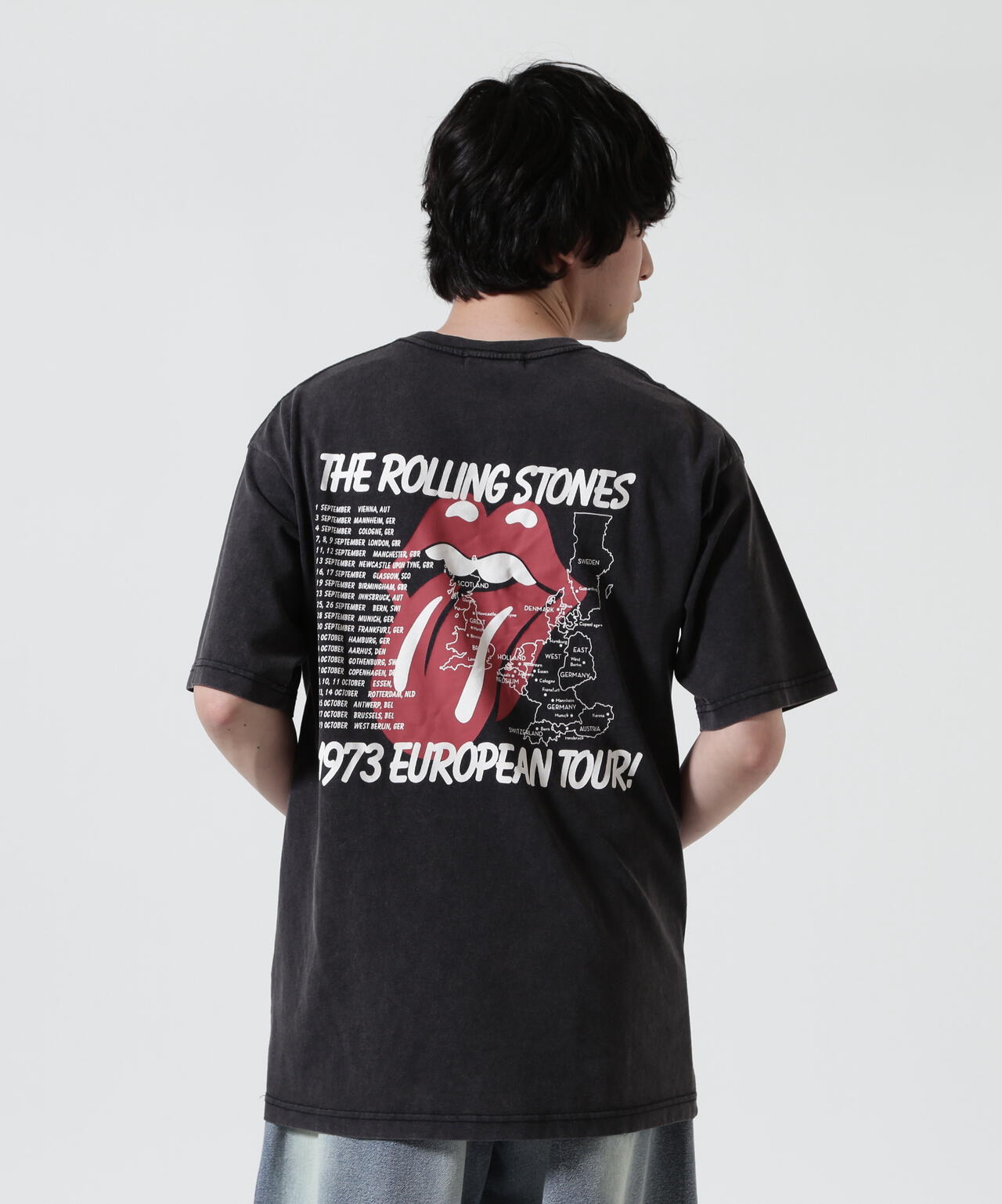 U/MUSIC(ユーミュージック)/THE ROLLING STONES SS TEE/BLACK