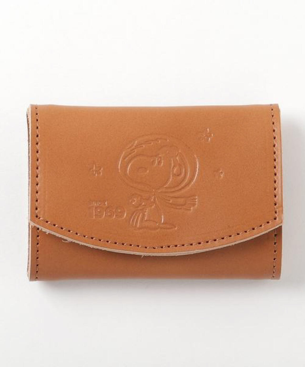 SNOOPY LEATHER COLLECTION/スヌーピーレザーコレクション/レザーコイン付きパスケース