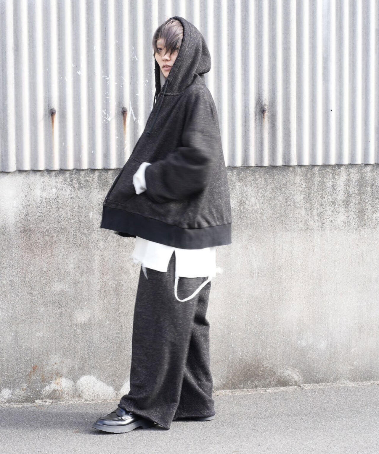 ANCELLM/アンセルム/LAYERED ZIP-UP HOODIE EX