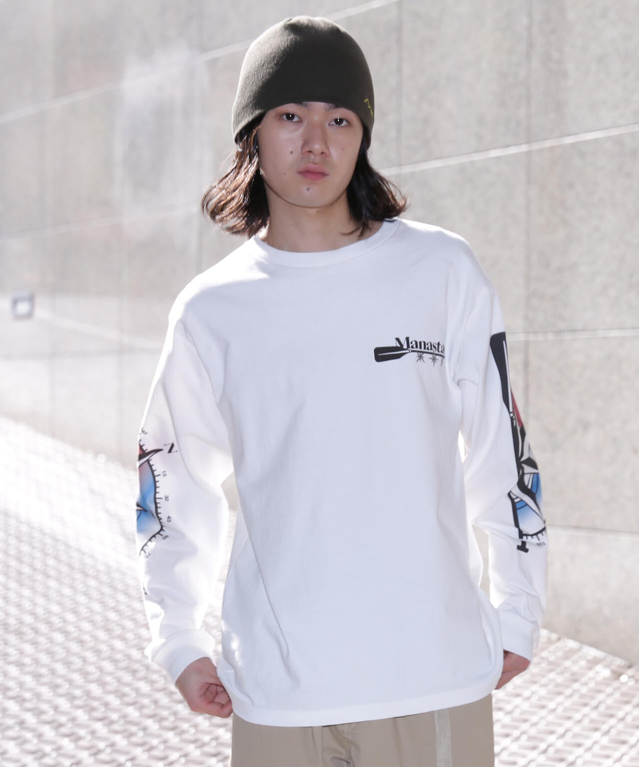 MANASTASH/マナスタッシュ/PUMICE L/S TEE MCC