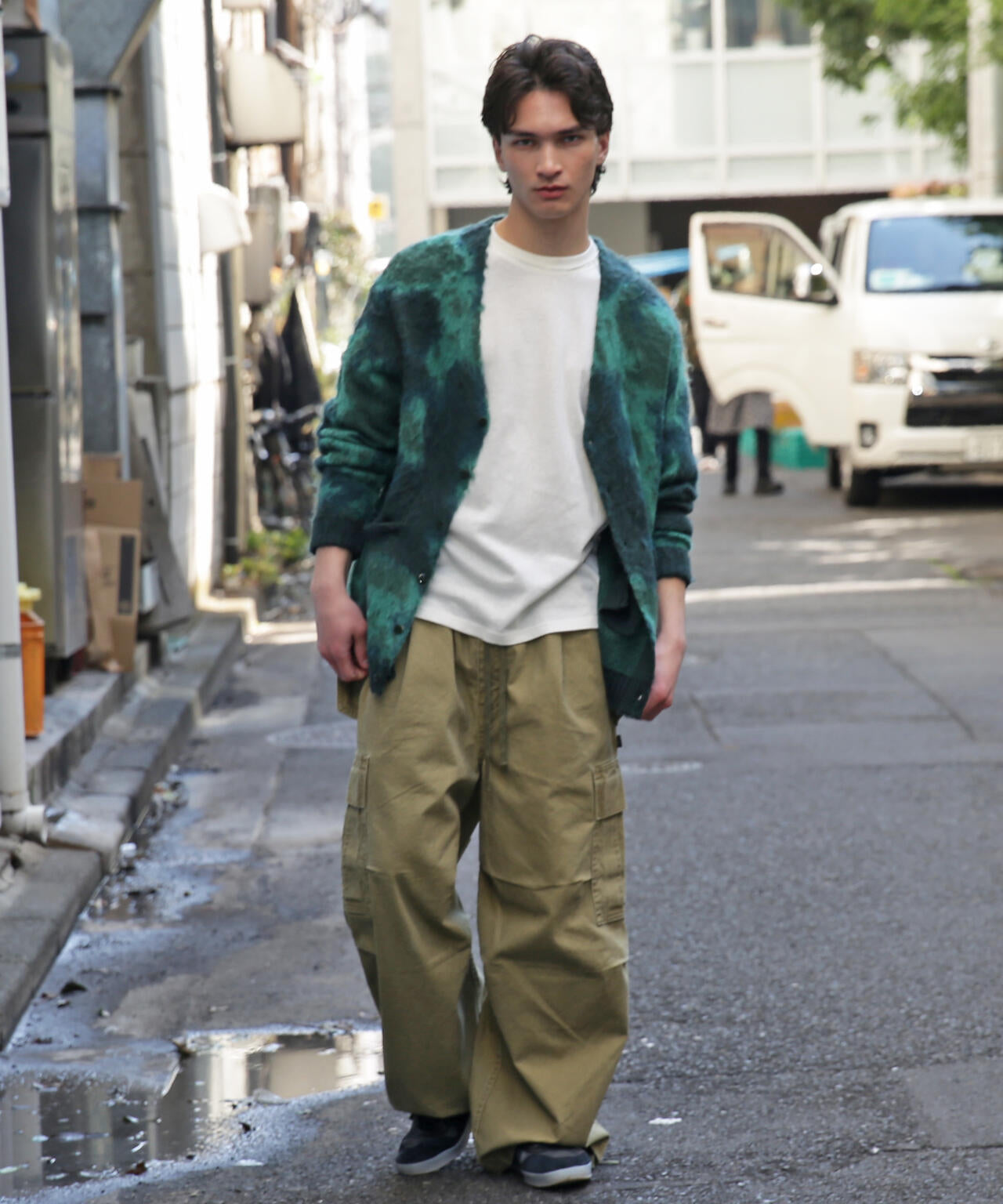 MANASTASH/マナスタッシュ/BLURRY JAQUARD CARDIGAN