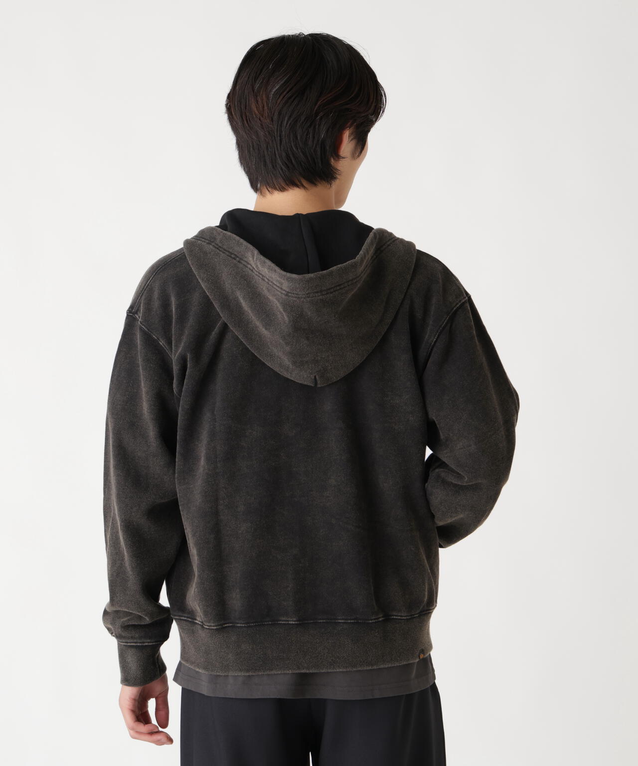SNOW WASH ZIP HOODIE