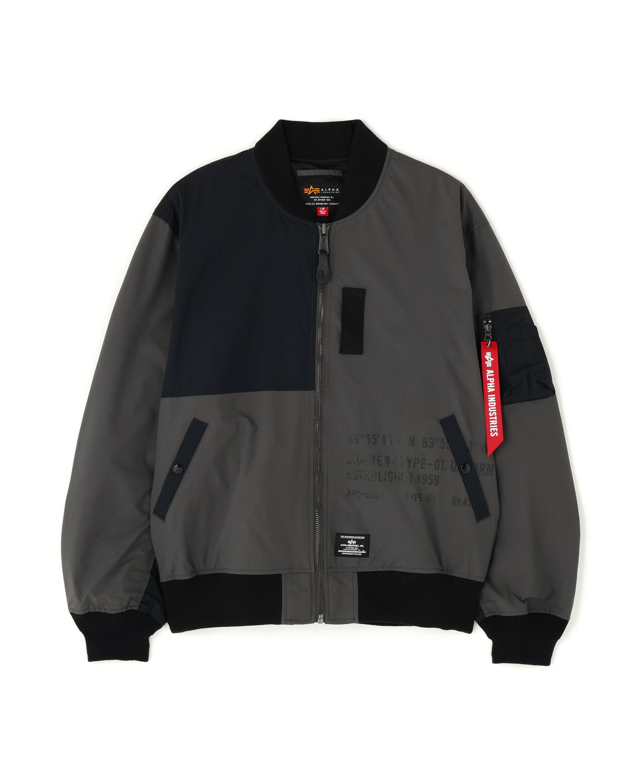 L-2B RELAXED PATCHWORK FLIGHT JACKET
