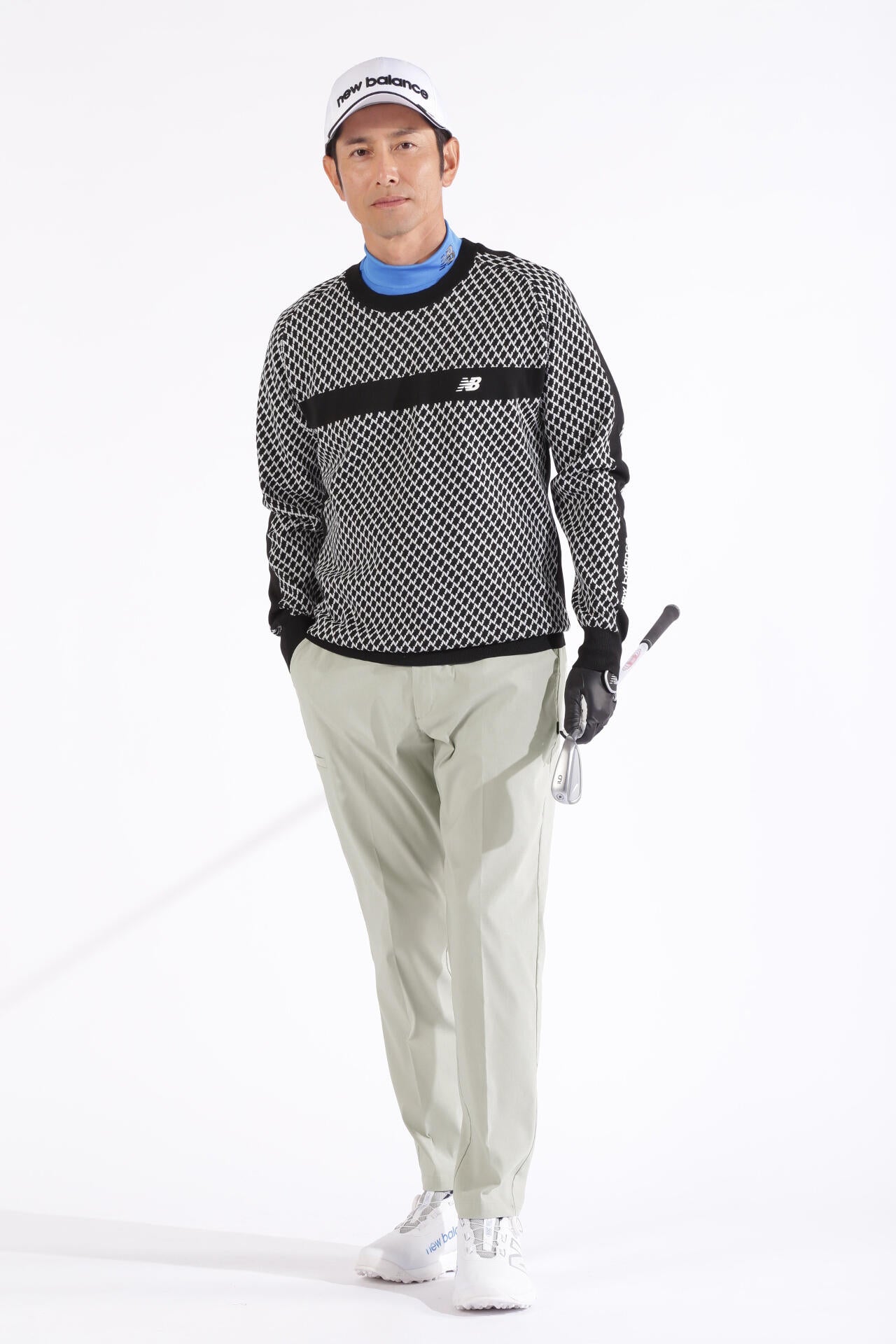 ストレッチピンヘッド ワイド テーパード ロングパンツ (MENS WORLD)