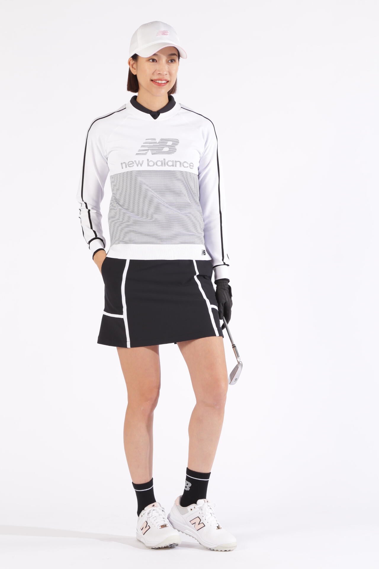 ロゴ×ボーダー クルーネック ニット プルオーバー (WOMENS WORLD)