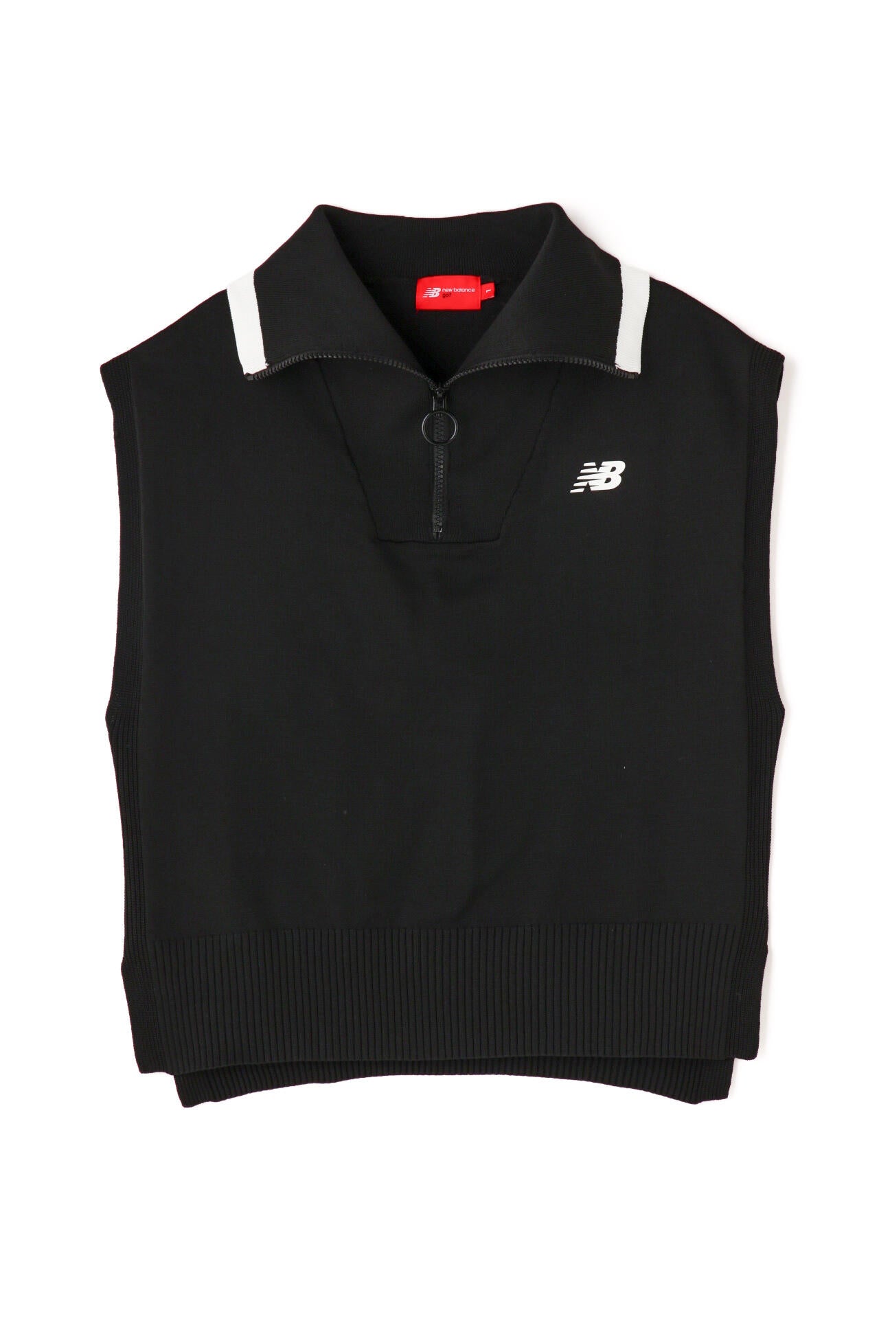 ハーフジップ スリーブレス ニット プルオーバー (WOMENS SPORT)