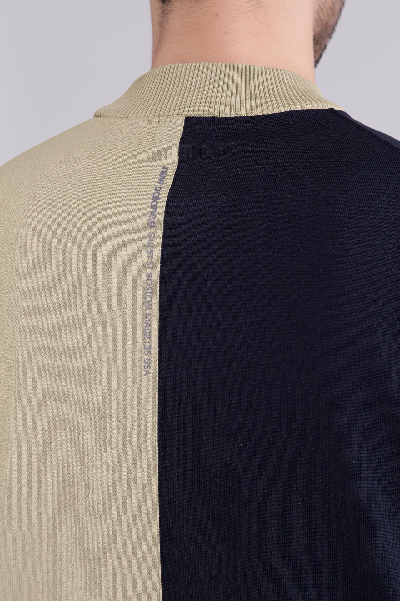 【直営店舗限定】半袖 モックネック ニット プルオーバー (MENS)