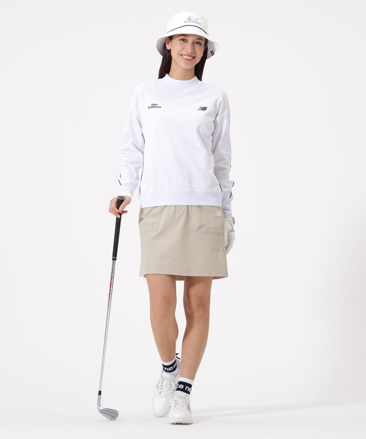 スウェット モックネック プルオーバー (WOMENS)