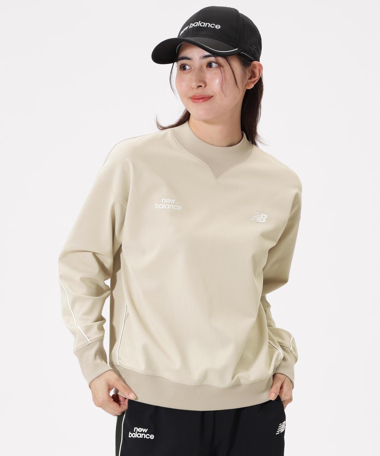 スウェット モックネック プルオーバー (WOMENS)
