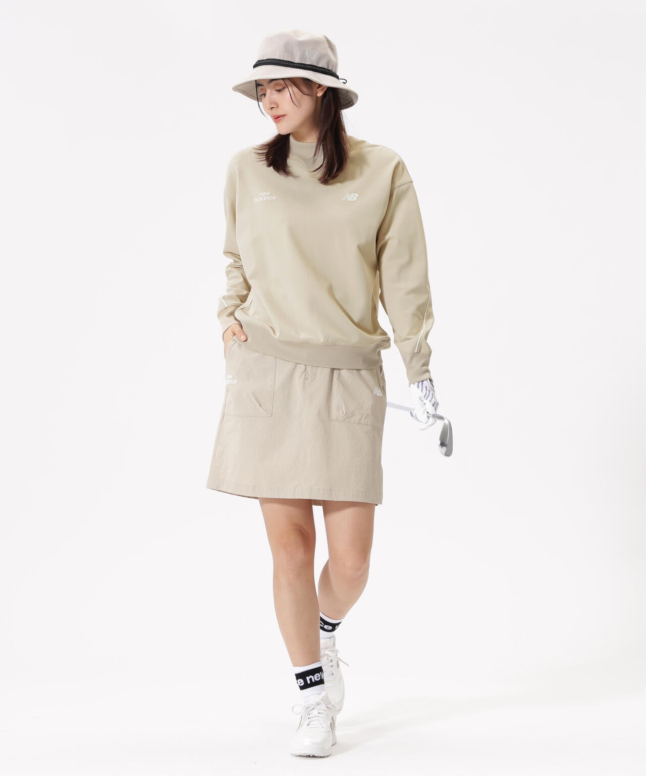 スウェット モックネック プルオーバー (WOMENS)
