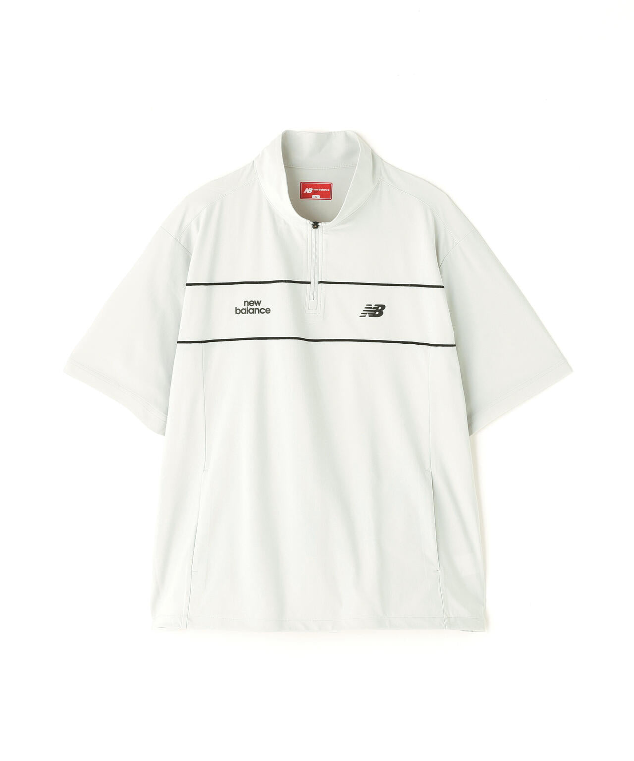 ハーフスリーブ スタンドジップ プルオーバー (MENS)