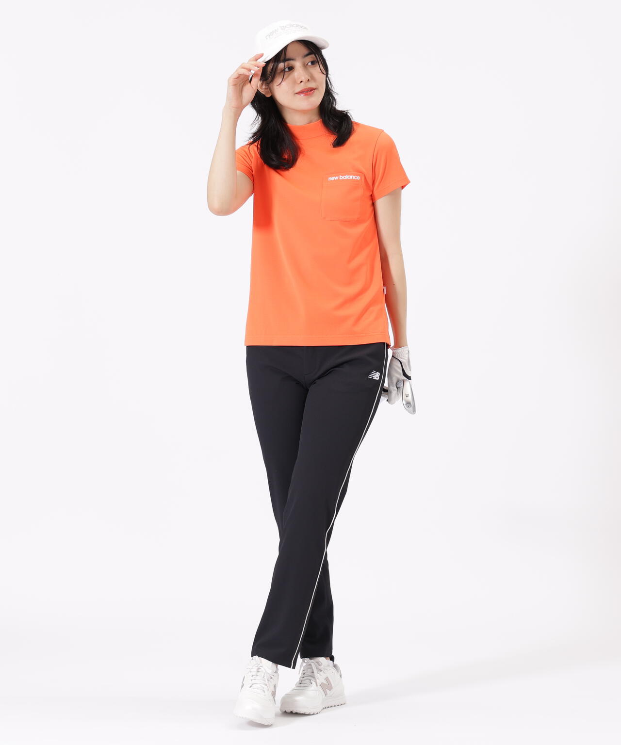 半袖 モックネック プルオーバー (WOMENS)