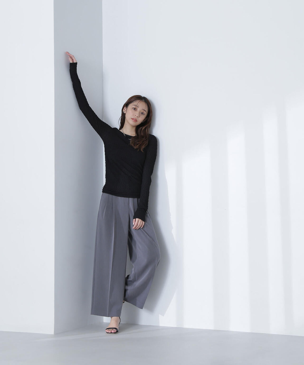【THINK BEAUTY】バックシャンレースカットソー*