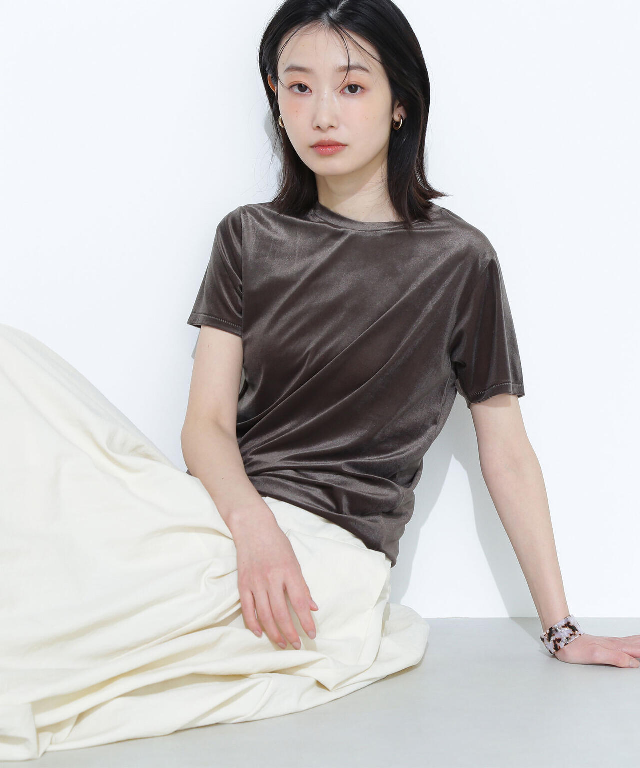 ベロアTシャツ*
