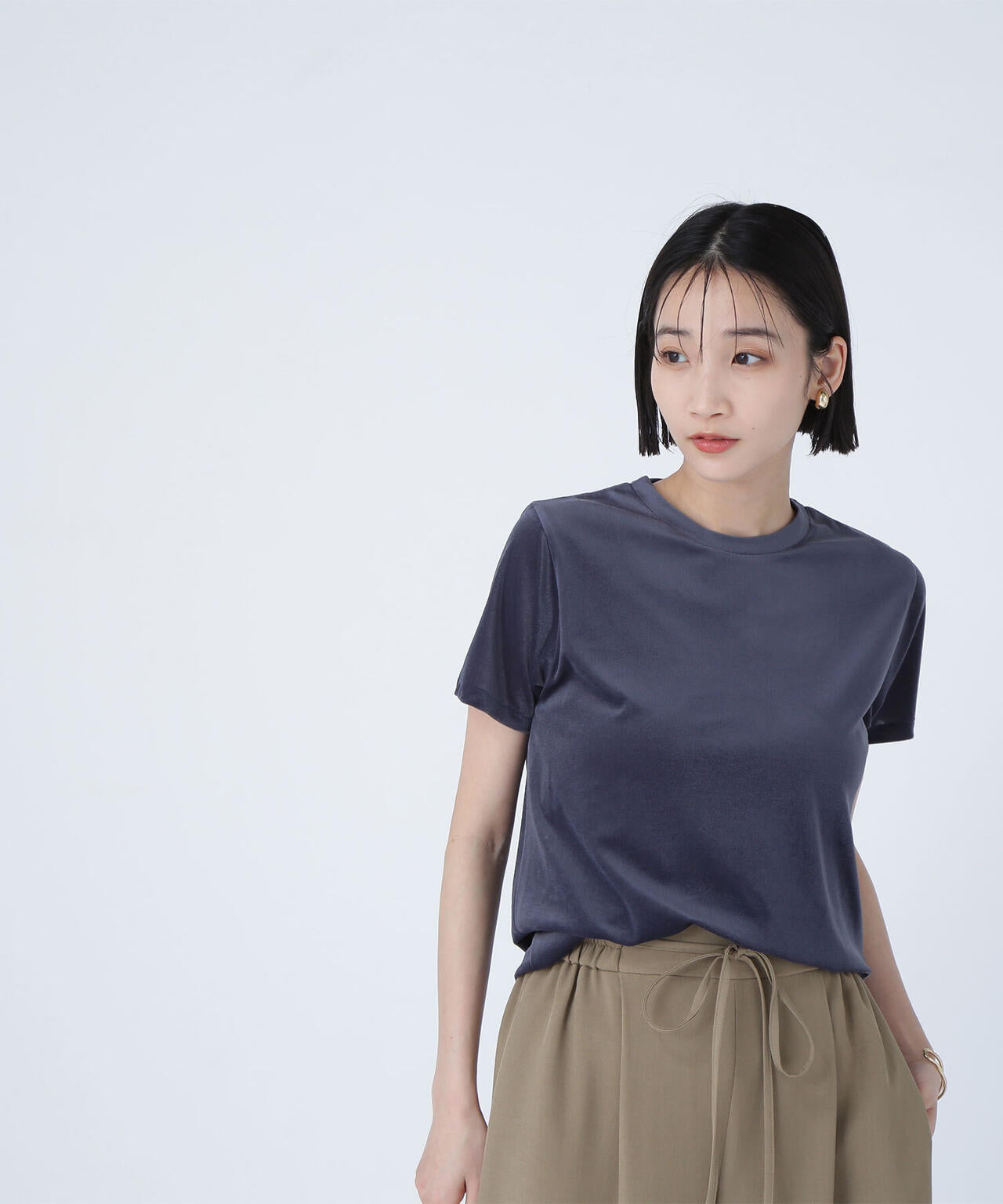 ベロアTシャツ*