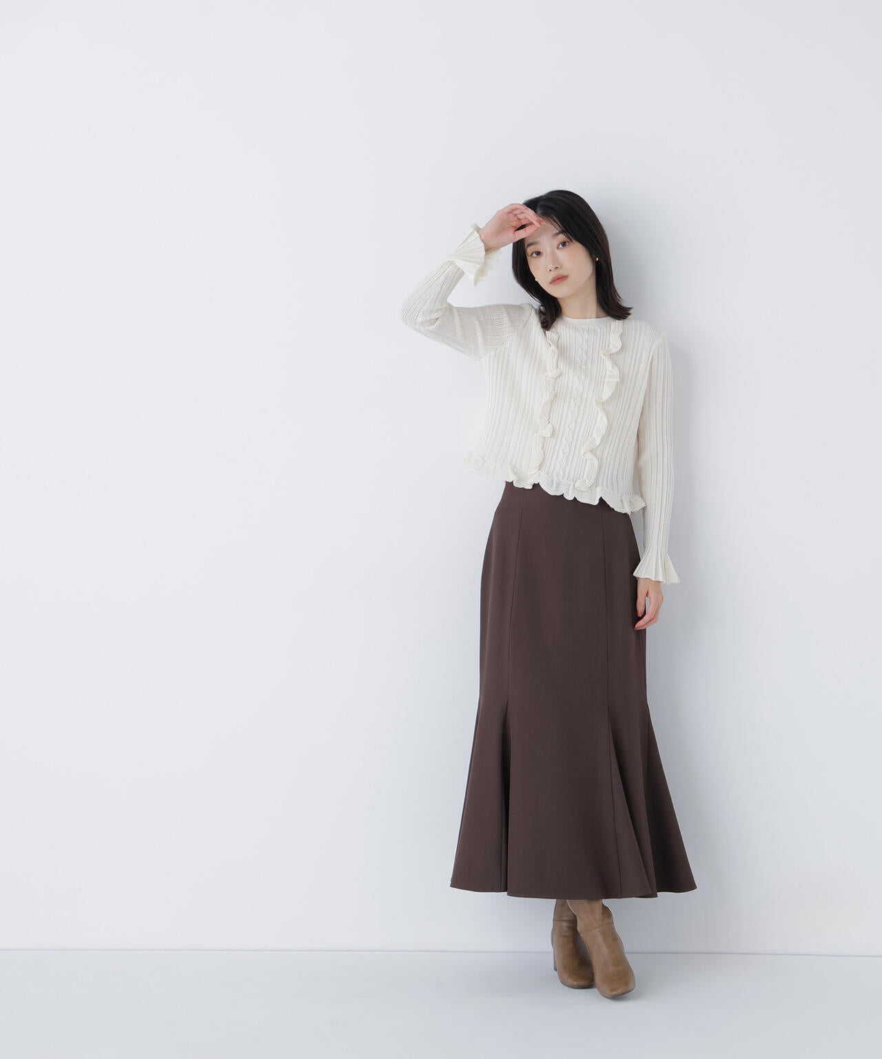 ヘム切替マーメイドスカート*