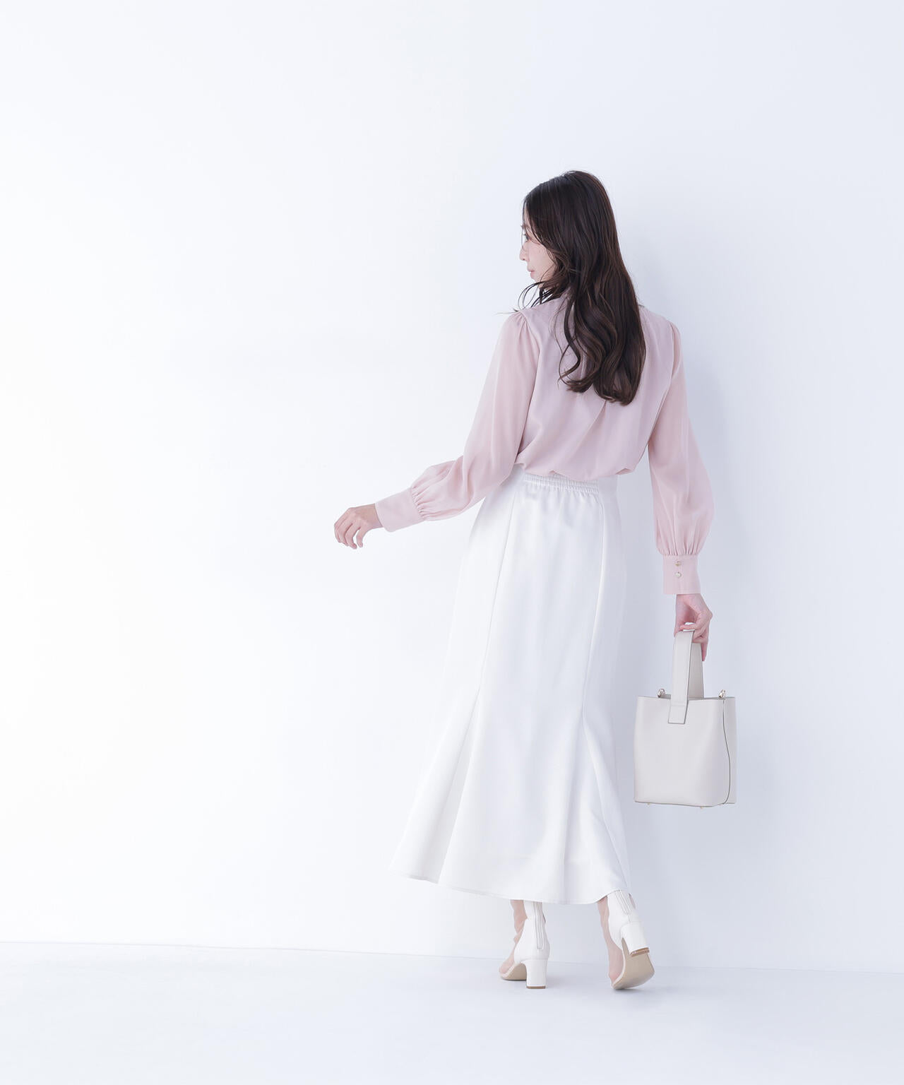 ヘム切替マーメイドスカート