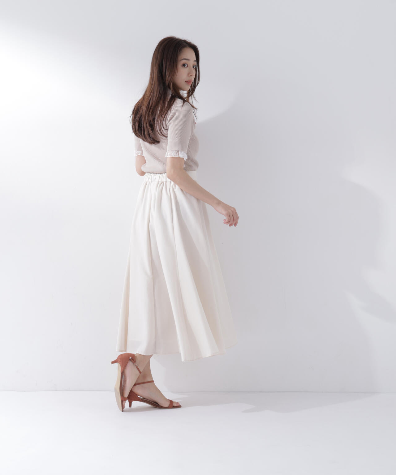 <sweet掲載><ちょうど、いい服>ふんわり春風フレアスカート