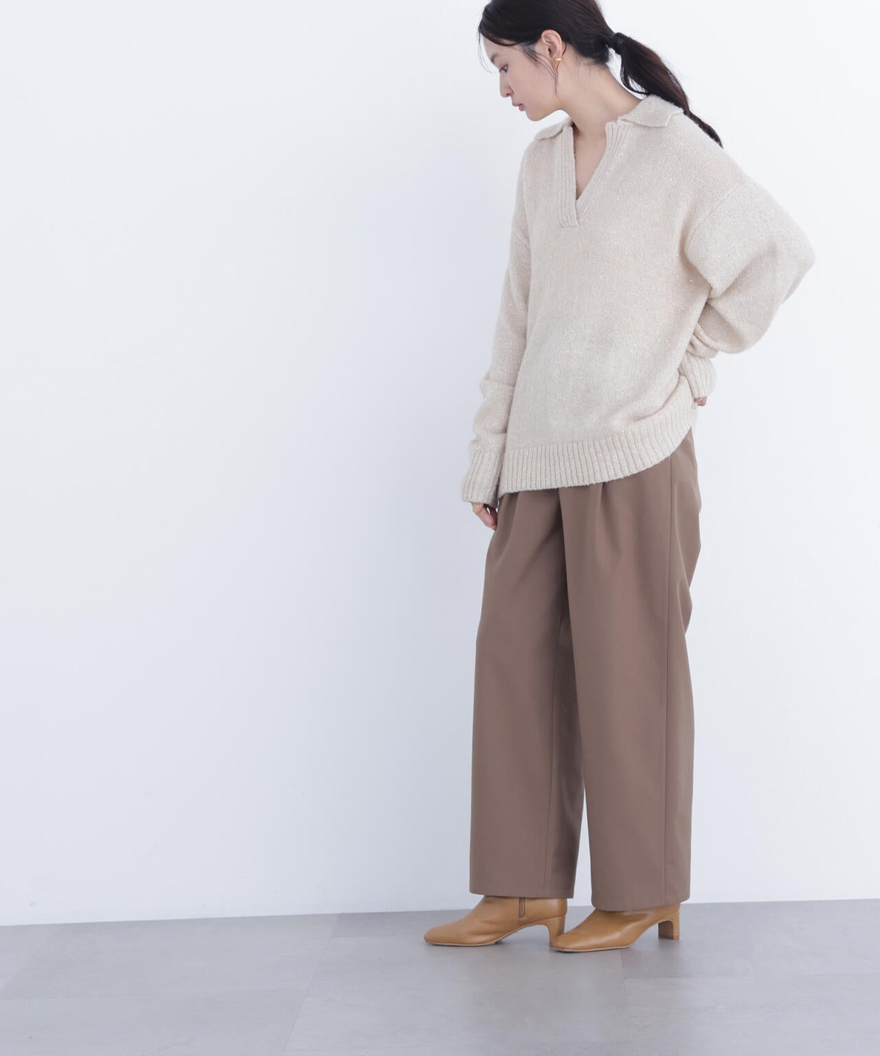 ワイドツイルパンツ