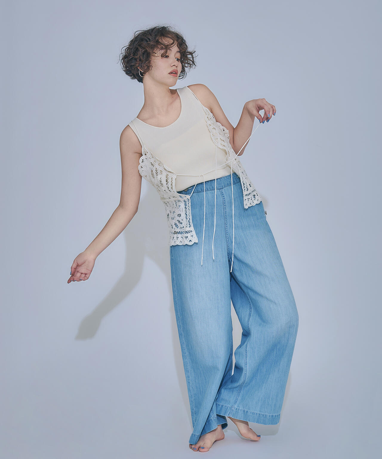 <Healthy DENIM>デニムマリンパンツ