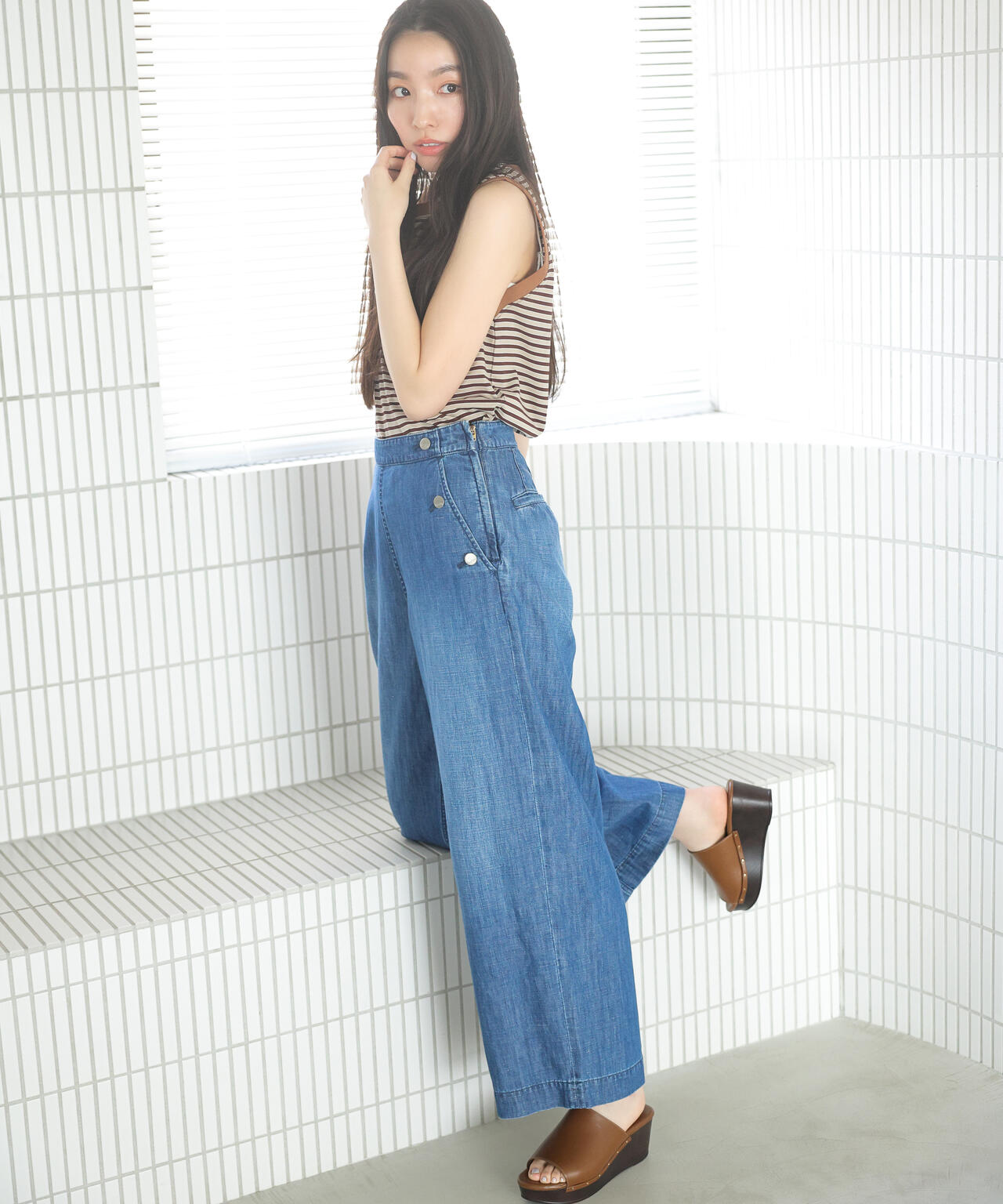 <Healthy DENIM>デニムマリンパンツ