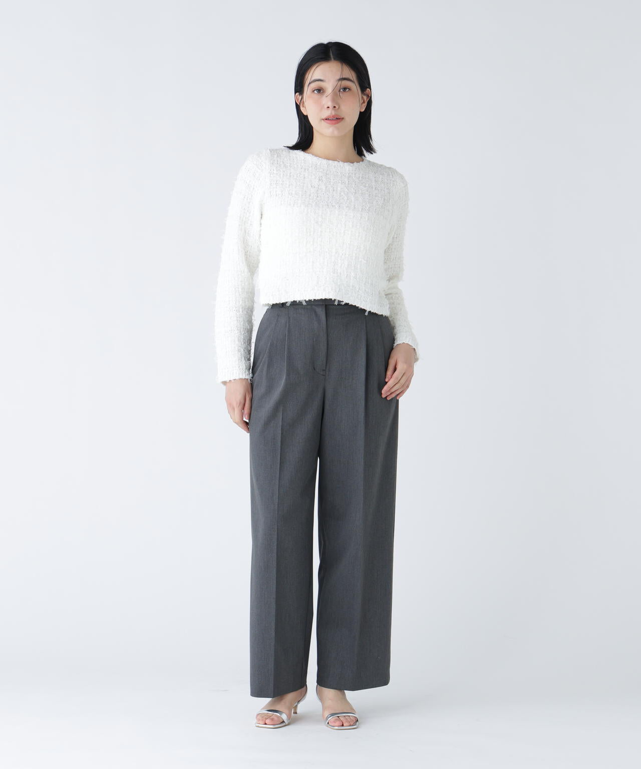 <365ユーティリティー>洗えて毛玉になりにくいタックワイドパンツ
