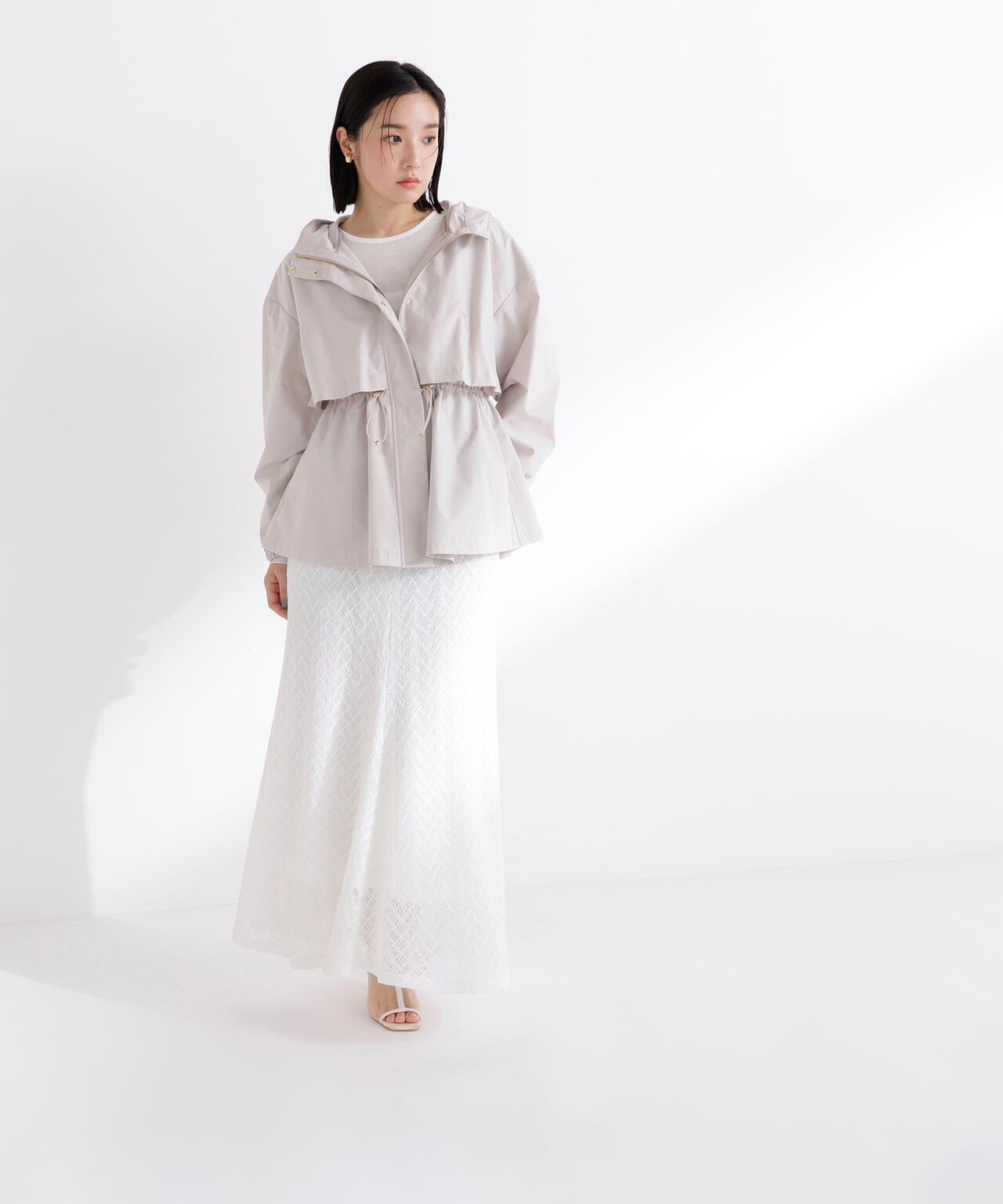 【Oggi・sweet掲載】【ちょうど、いい服】毎日これ。週7ペプラムフーディブルゾン