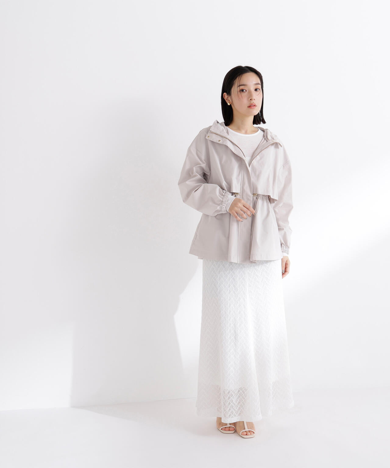 【Oggi・sweet掲載】【ちょうど、いい服】毎日これ。週7ペプラムフーディブルゾン