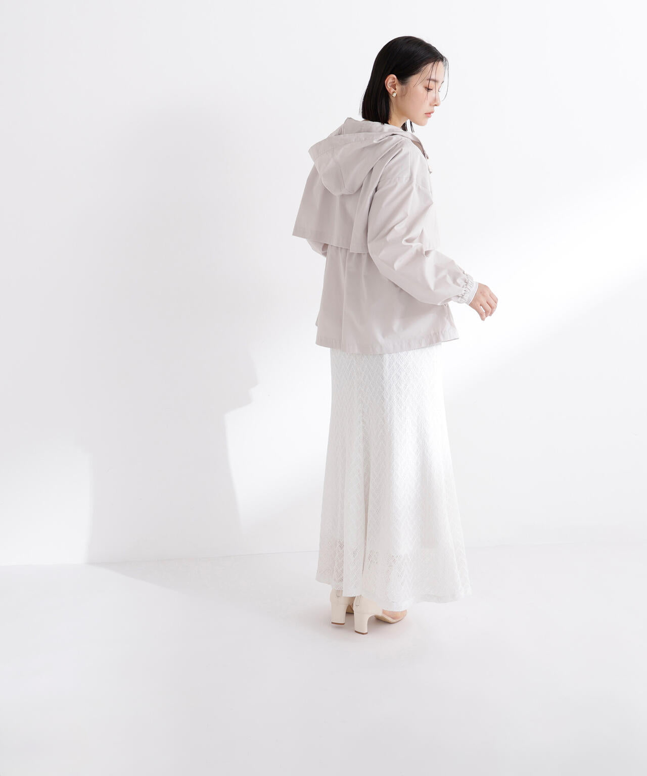 【Oggi・sweet掲載】【ちょうど、いい服】毎日これ。週7ペプラムフーディブルゾン
