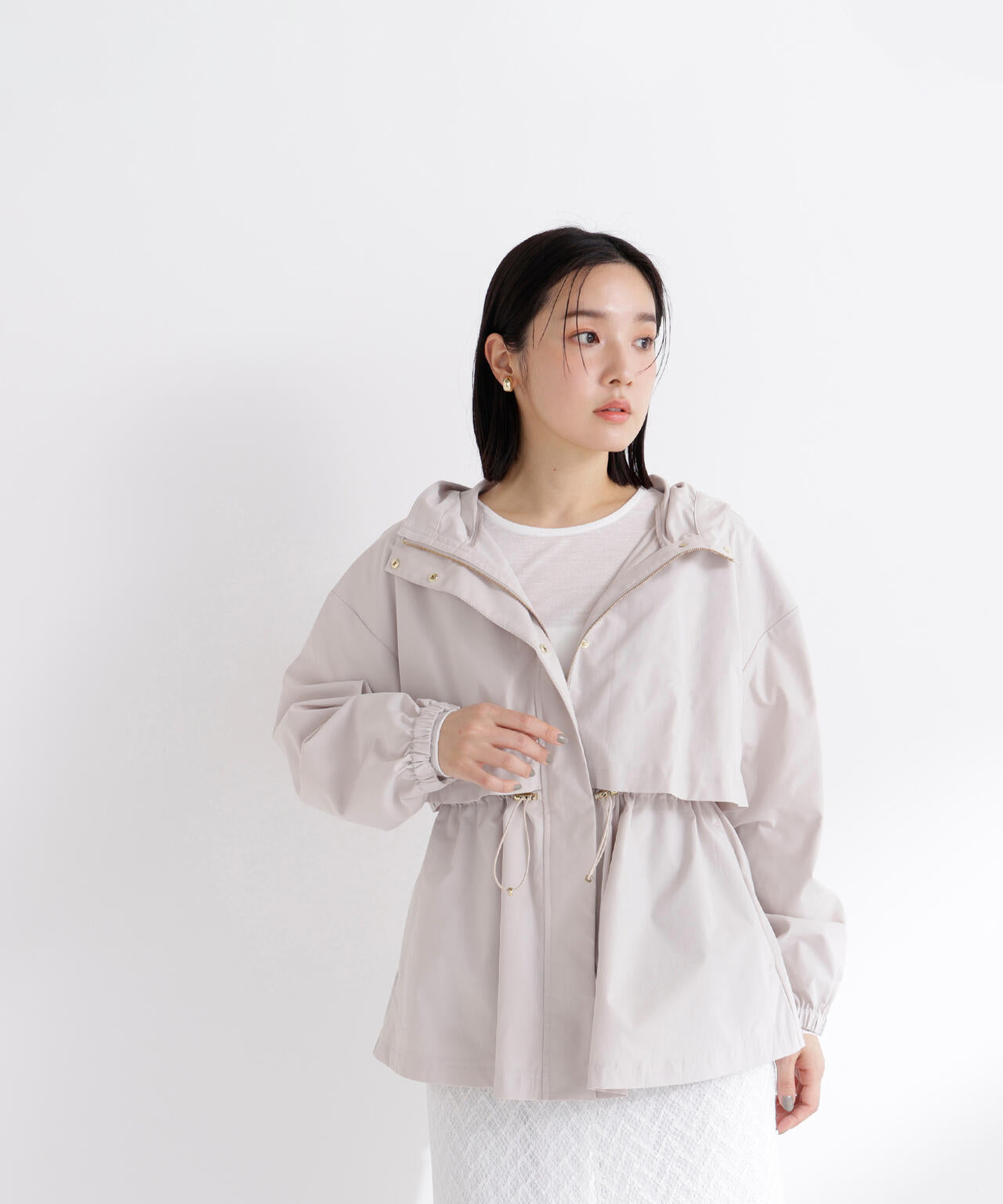 【Oggi・sweet掲載】【ちょうど、いい服】毎日これ。週7ペプラムフーディブルゾン