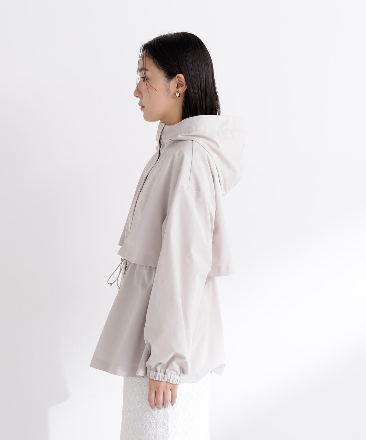 【Oggi・sweet掲載】【ちょうど、いい服】毎日これ。週7ペプラムフーディブルゾン