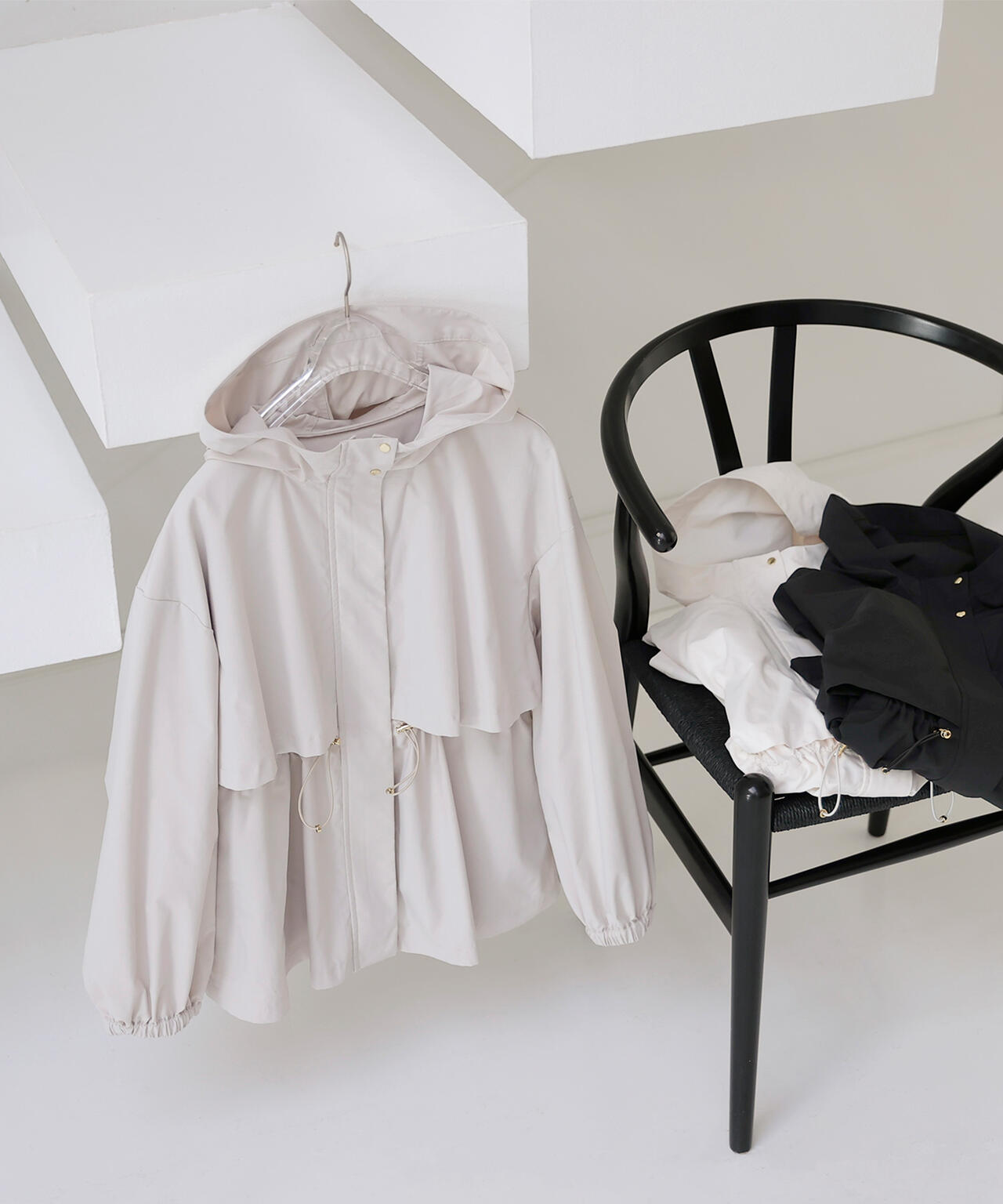 【Oggi・sweet掲載】【ちょうど、いい服】毎日これ。週7ペプラムフーディブルゾン