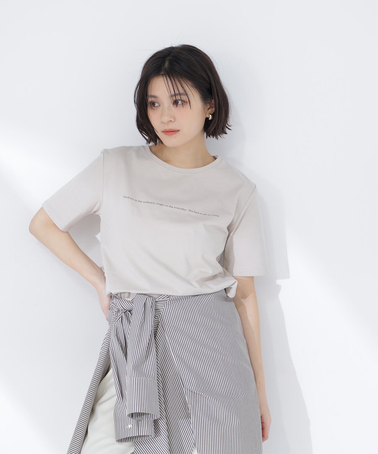 メッセージロゴTシャツ