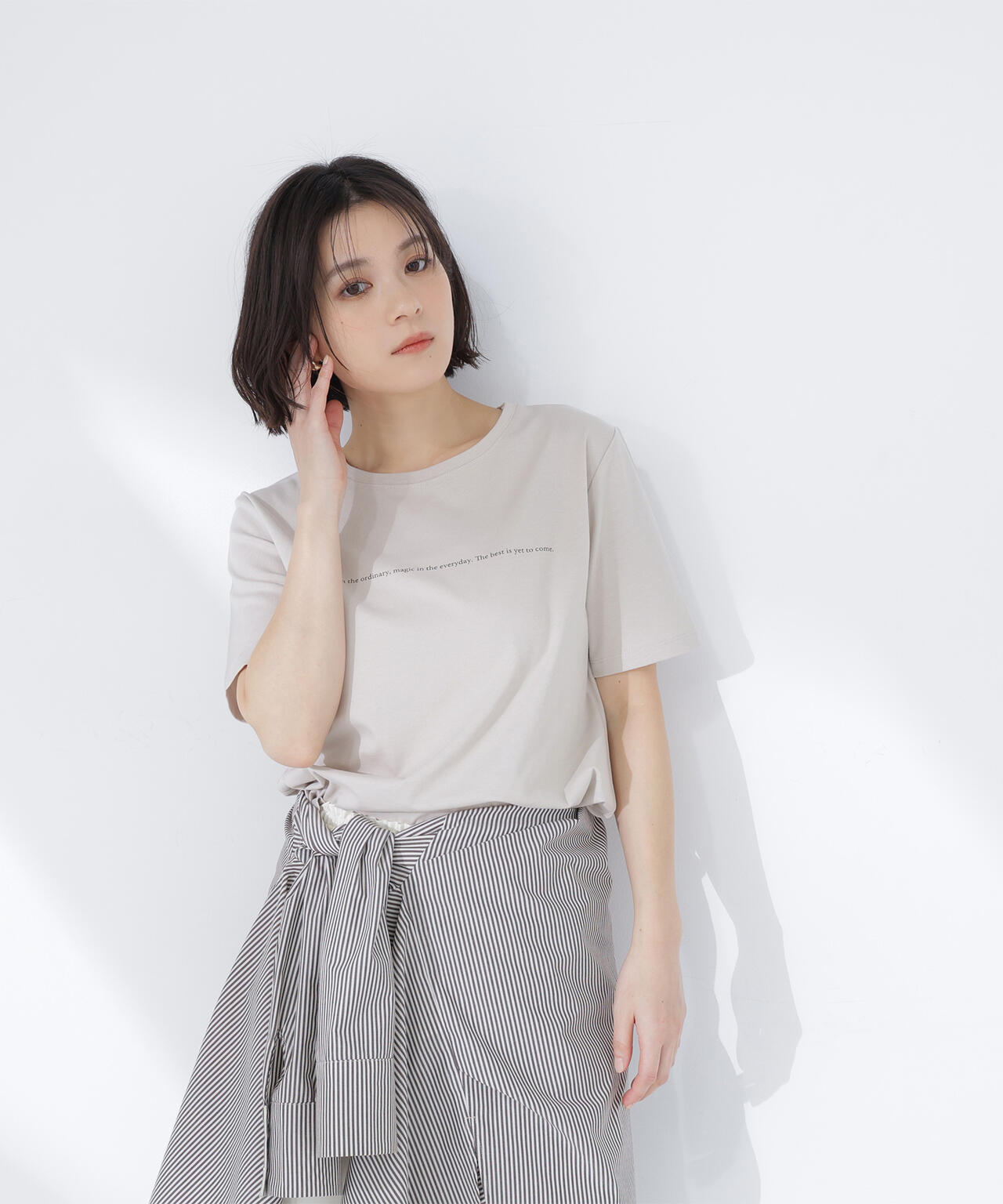 メッセージロゴTシャツ