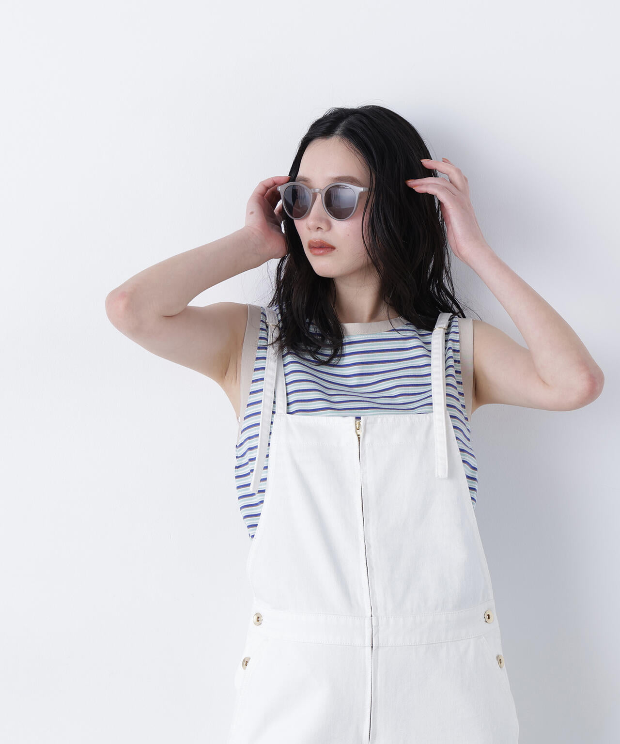 <STAR & STRIPE>ボーダーカットソーノースリーブ