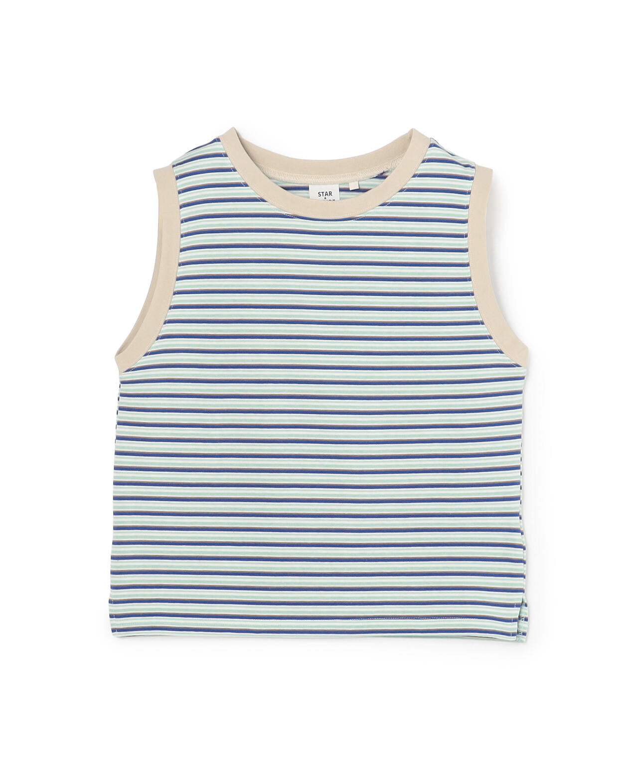 <STAR & STRIPE>ボーダーカットソーノースリーブ