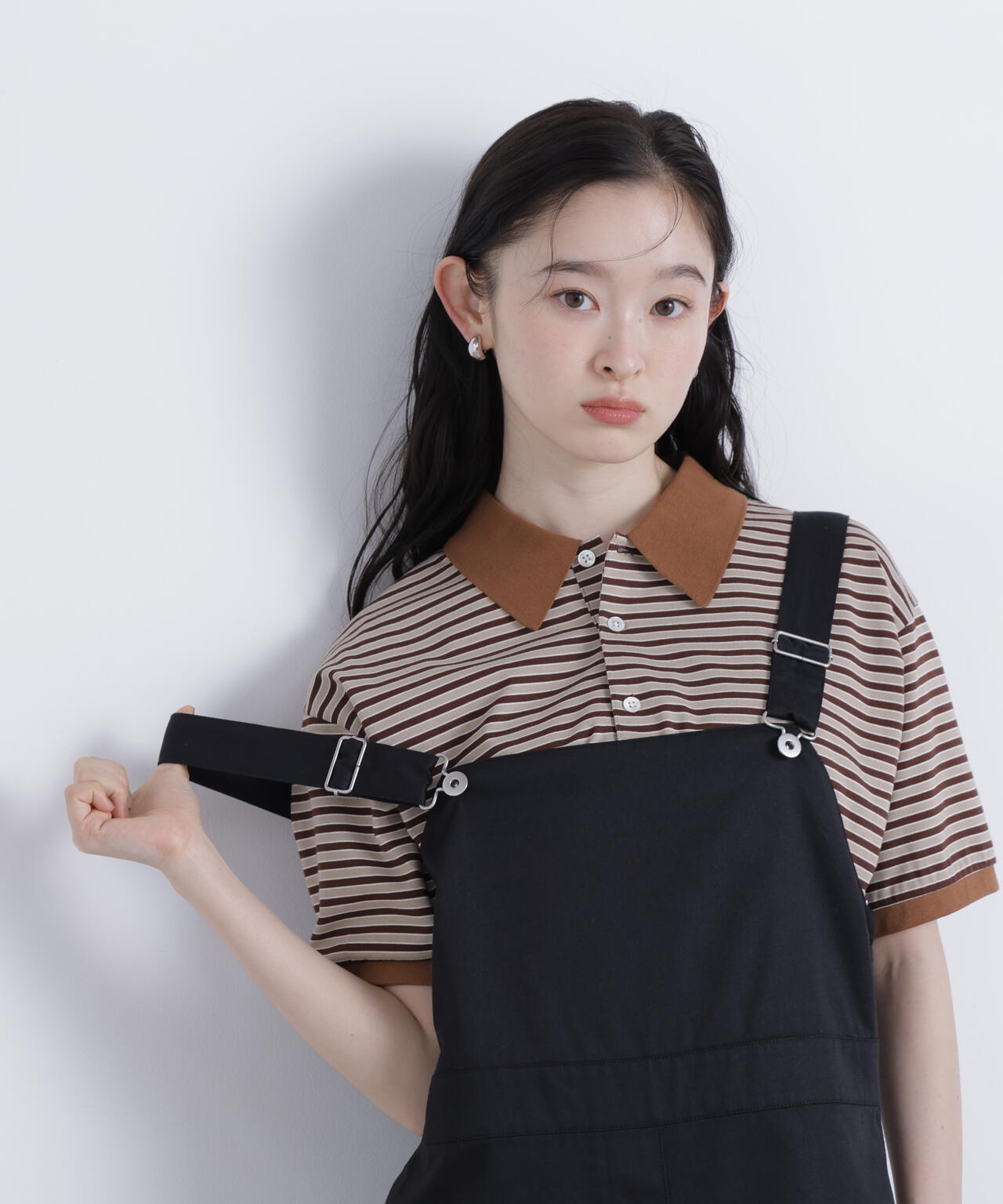 （FUDGE掲載）（STAR & STRIPE）ボーダー半袖ポロシャツ