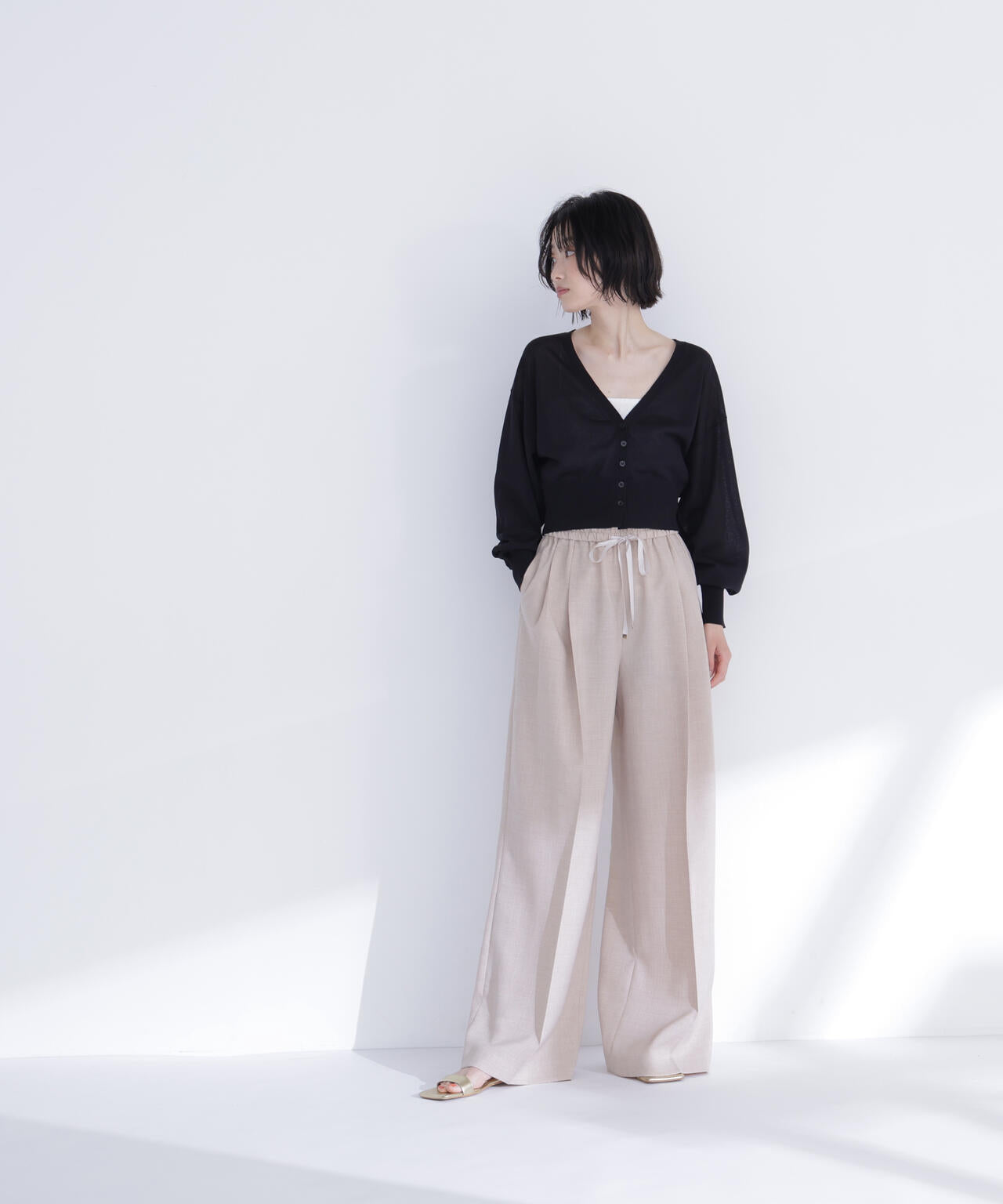 <ちょうど、いい服>さらりと、涼しげ麻混カーディガン