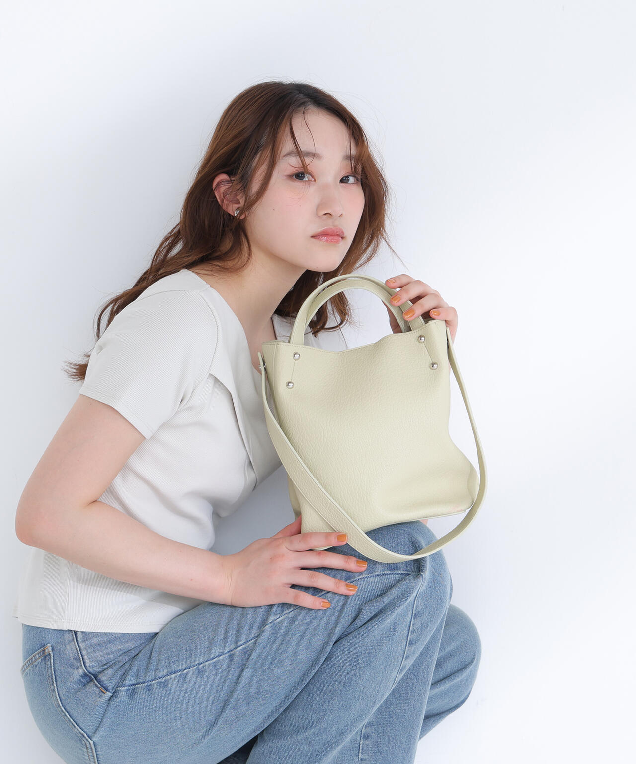 <Oggi.jp掲載>ソフトシュリンク2wayショルダーバッグ