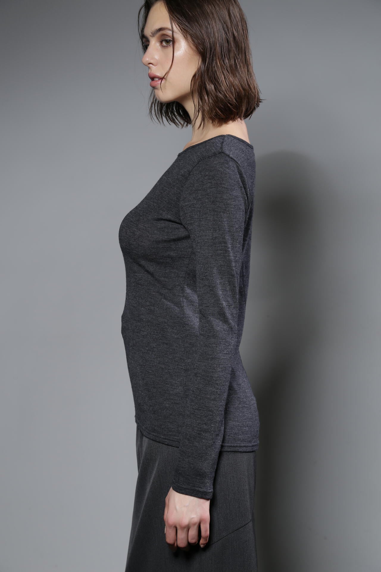フィットロングスリーブＴシャツ_