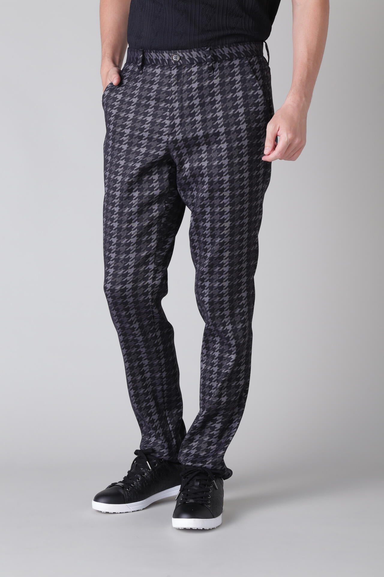 ロゴ千鳥ジャガードパンツ (MENS)