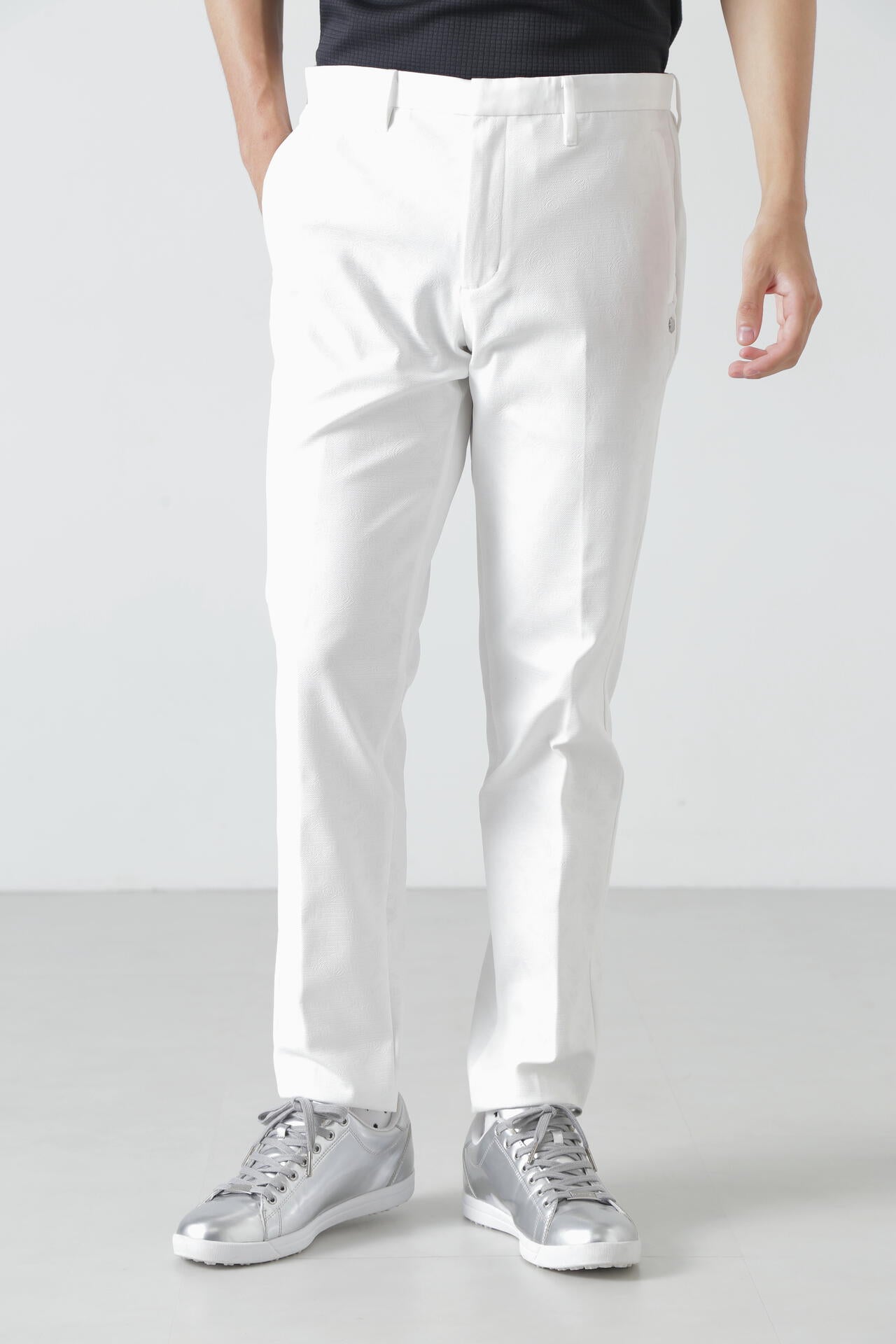 ボニースコットランドエンボス トラウザーパンツ  (MENS)