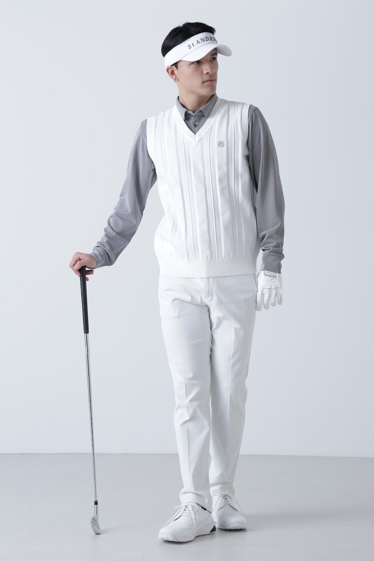 ストライプウェーブストレッチパンツ (MENS)
