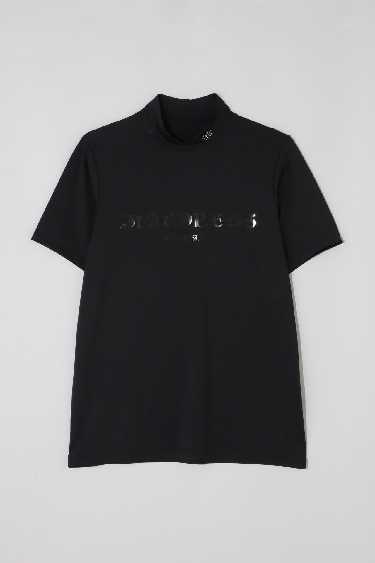 カチオンポリエステルベア天半袖ハイネック (MENS)