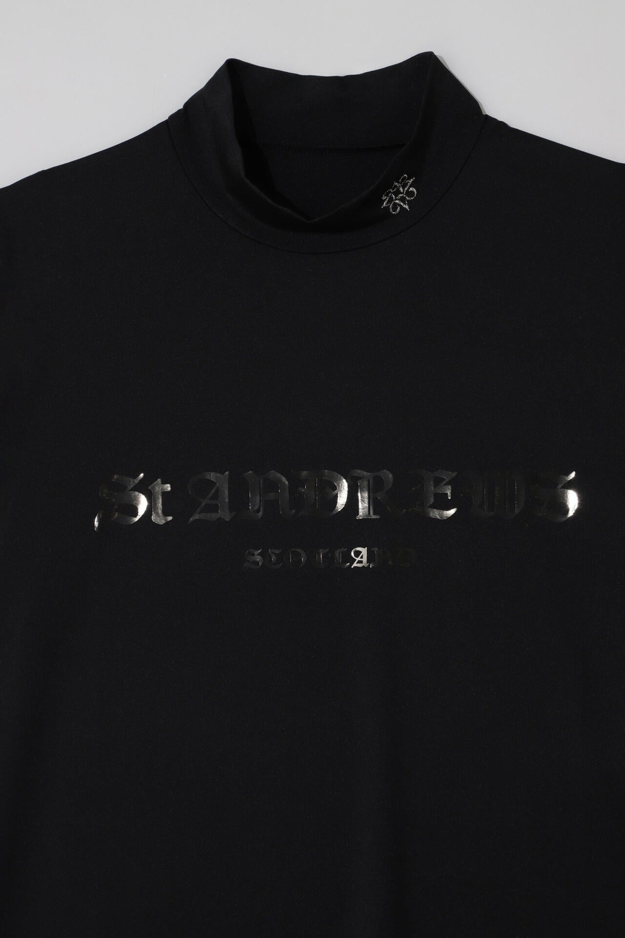 カチオンポリエステルベア天半袖ハイネック (MENS)