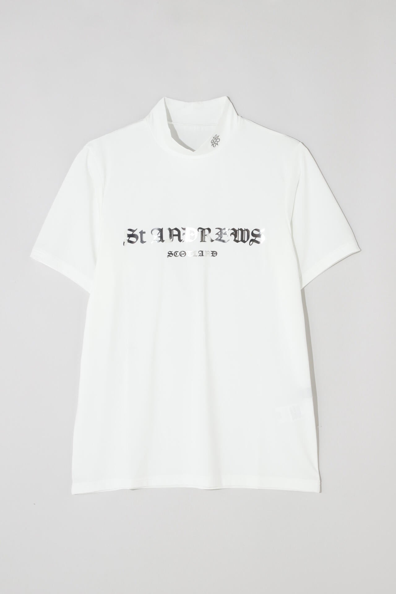カチオンポリエステルベア天半袖ハイネック (MENS)
