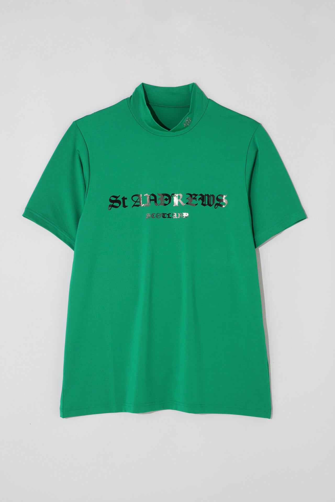 カチオンポリエステルベア天半袖ハイネック (MENS)