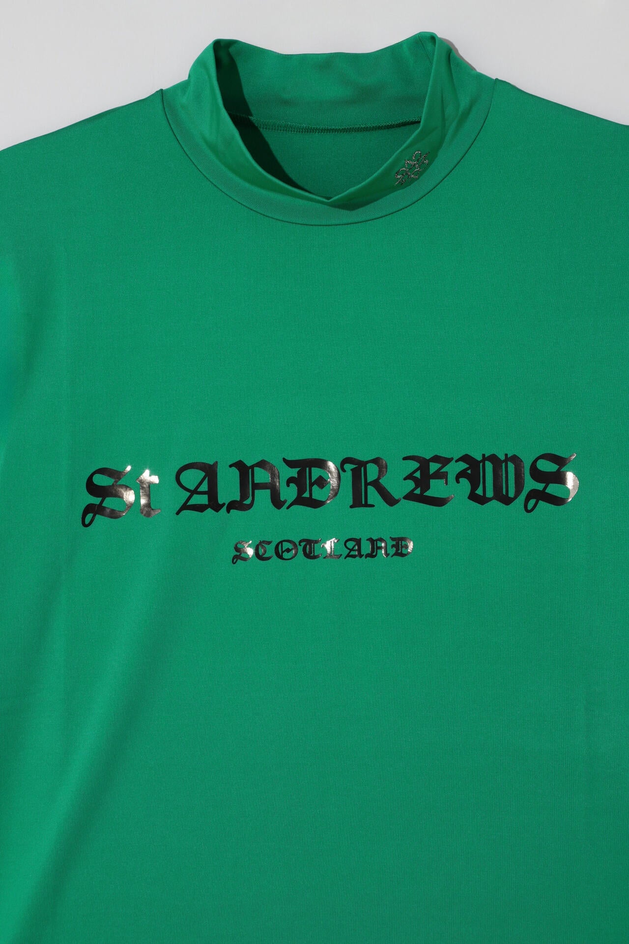 カチオンポリエステルベア天半袖ハイネック (MENS)
